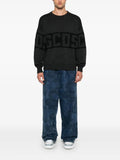 GCDS logo band crew-neck sweater