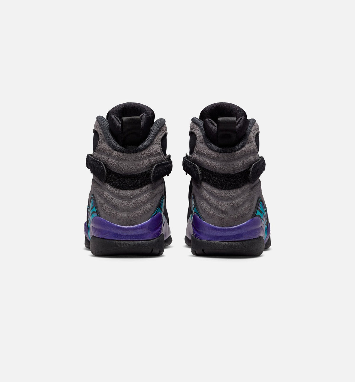 Air Jordan 8 Retro Aqua | Grade School Lifestyle Shoe | Black/Multi-Color/Bright Concord