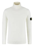 Stone Island logo-patch knit sweater