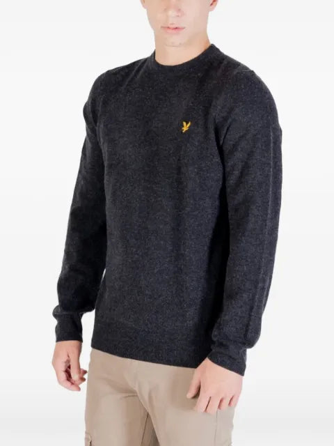 Lyle & Scott logo-patch crew-neck sweater