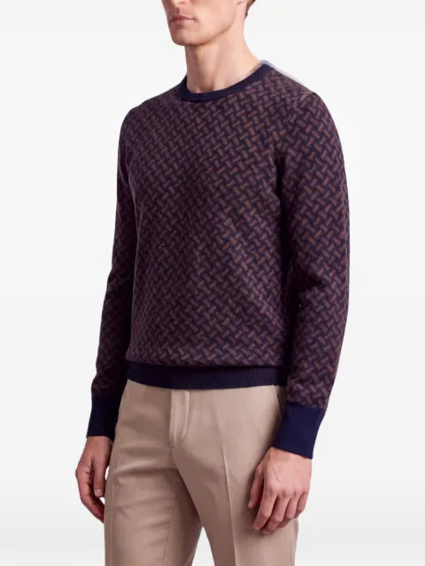 Drumohr basket-weave cashmere sweater