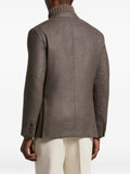 Peserico double-breasted peak-lapel blazer